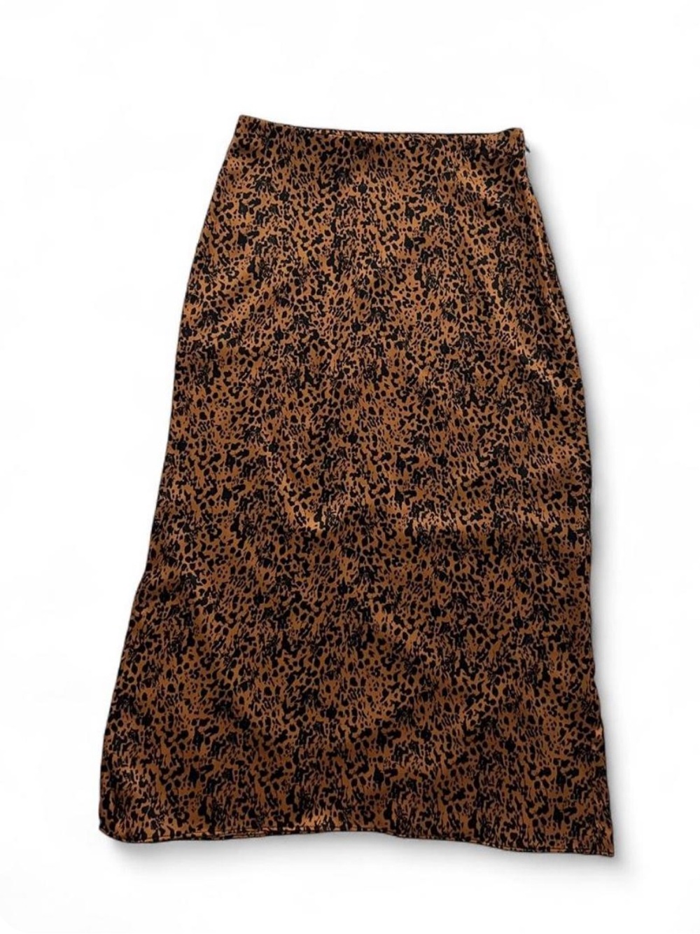 Halogen Leopard Print Maxi Skirt - Brown & Black Small - Picture 2 of 5